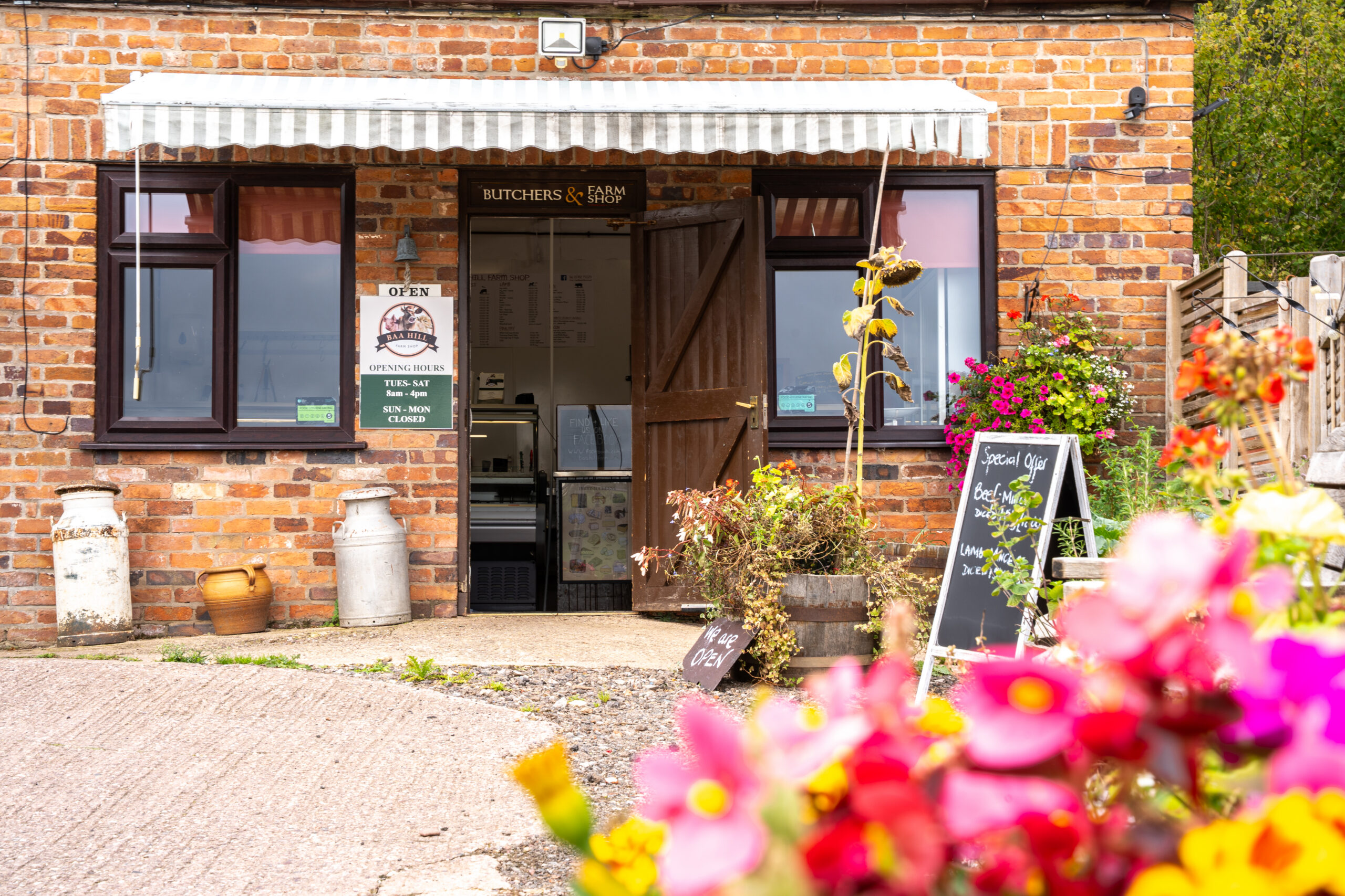 Baa Hill butchers and farm shop exterior