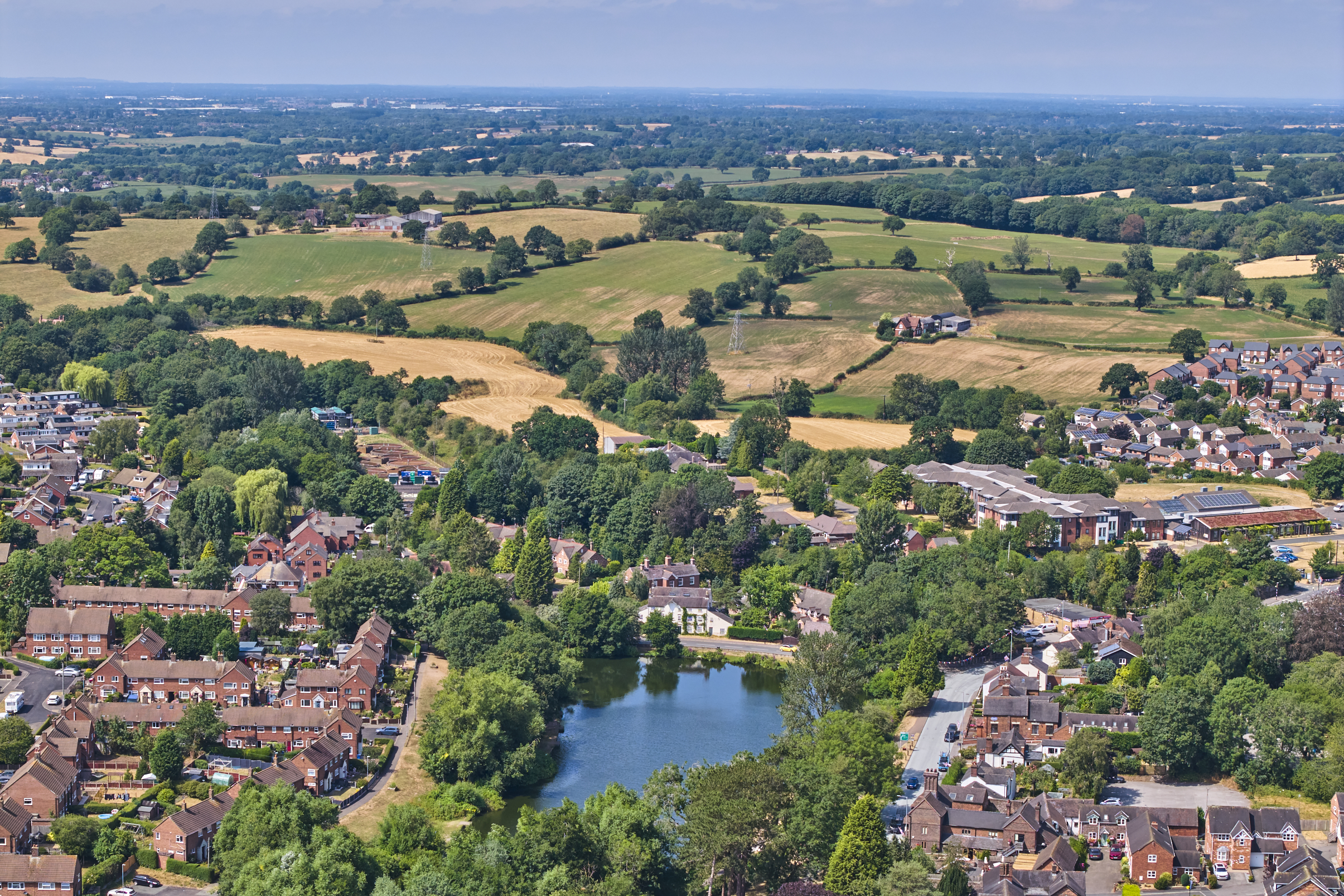 Madeley aerial view